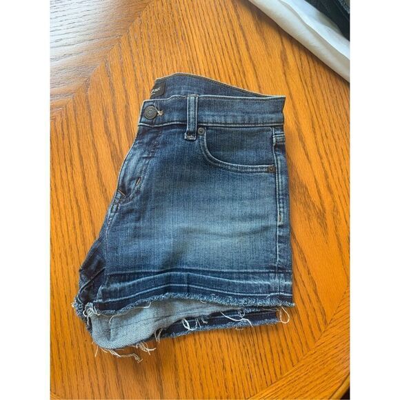 Banana Republic Women's Denim Frayed Hem Shorts - Picture 3 of 7
